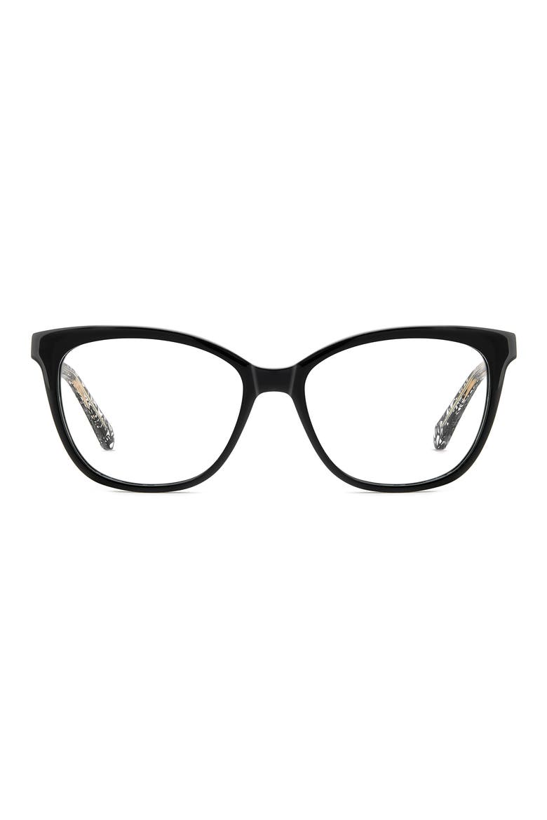 adrie 53mm square reading glasses, Main, color, PATTERN CRYSTAL BLACK