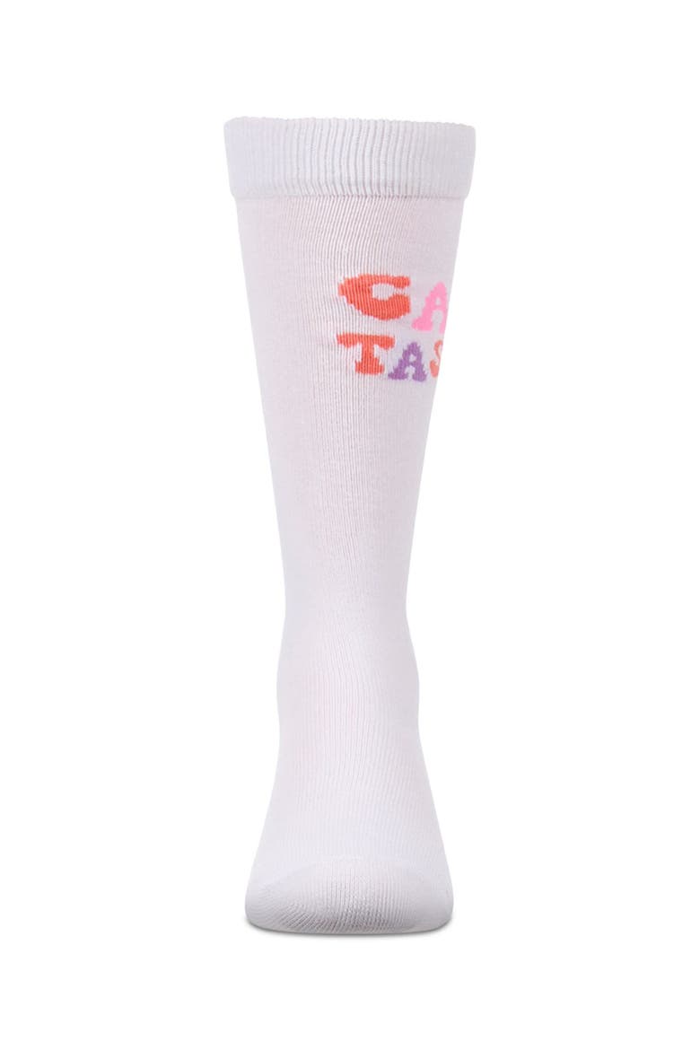 CampTastic  Camp-Themed Fine-Gauge Knee High Sock, Alternate, color, White