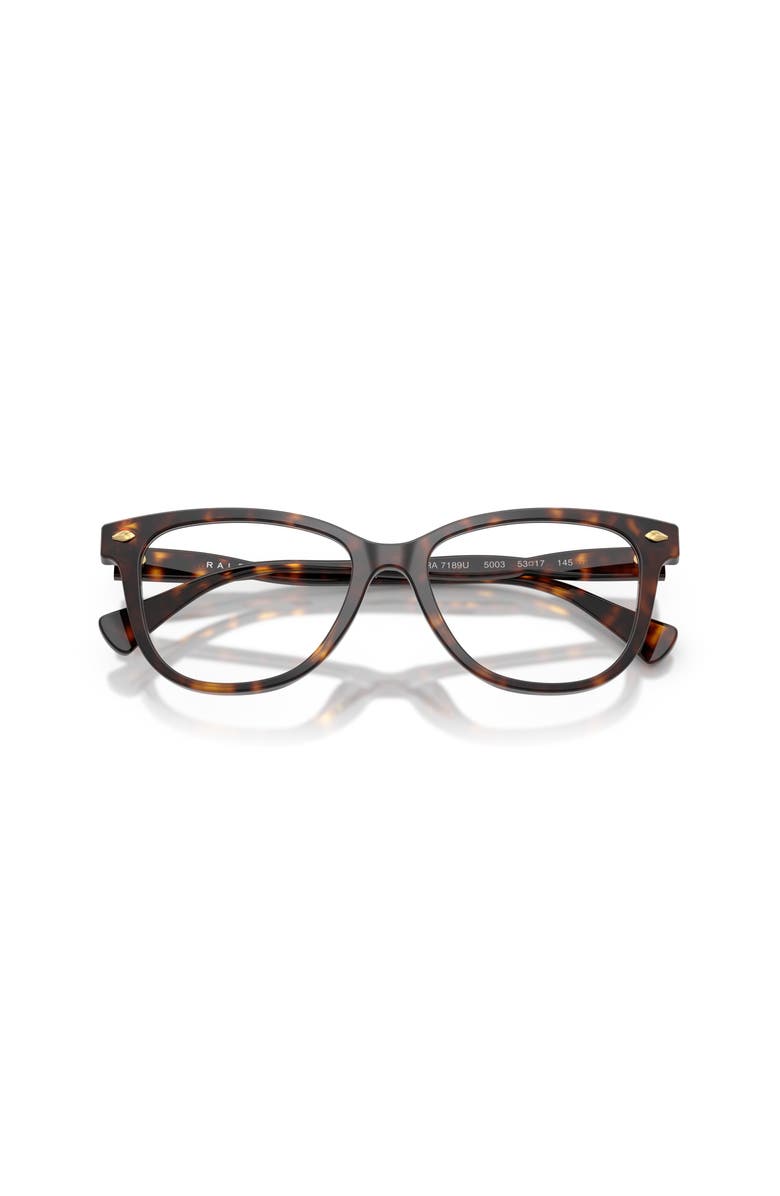 RALPH 53mm Phantos optical glasses, Alternate, color, Tortoise