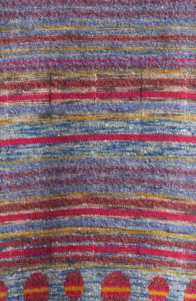 The Elder Statesman Explorer Stripe Cashmere, Wool & Mohair Blend Rugby Sweater, Alternate, color, Explorer Multi