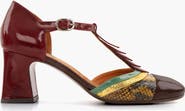 Chie Mihara Snake print patent leather Buckle Pump