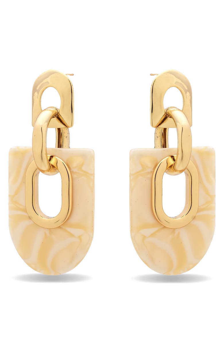 EYE CANDY LOS ANGELES Alessandra Statement Drop Earrings, Alternate, color, Gold