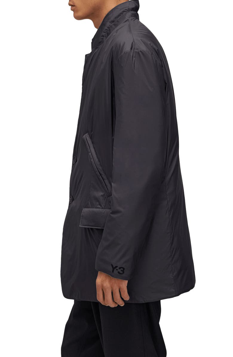Y-3 Water Resistant Quilted Coat, Alternate, color, 