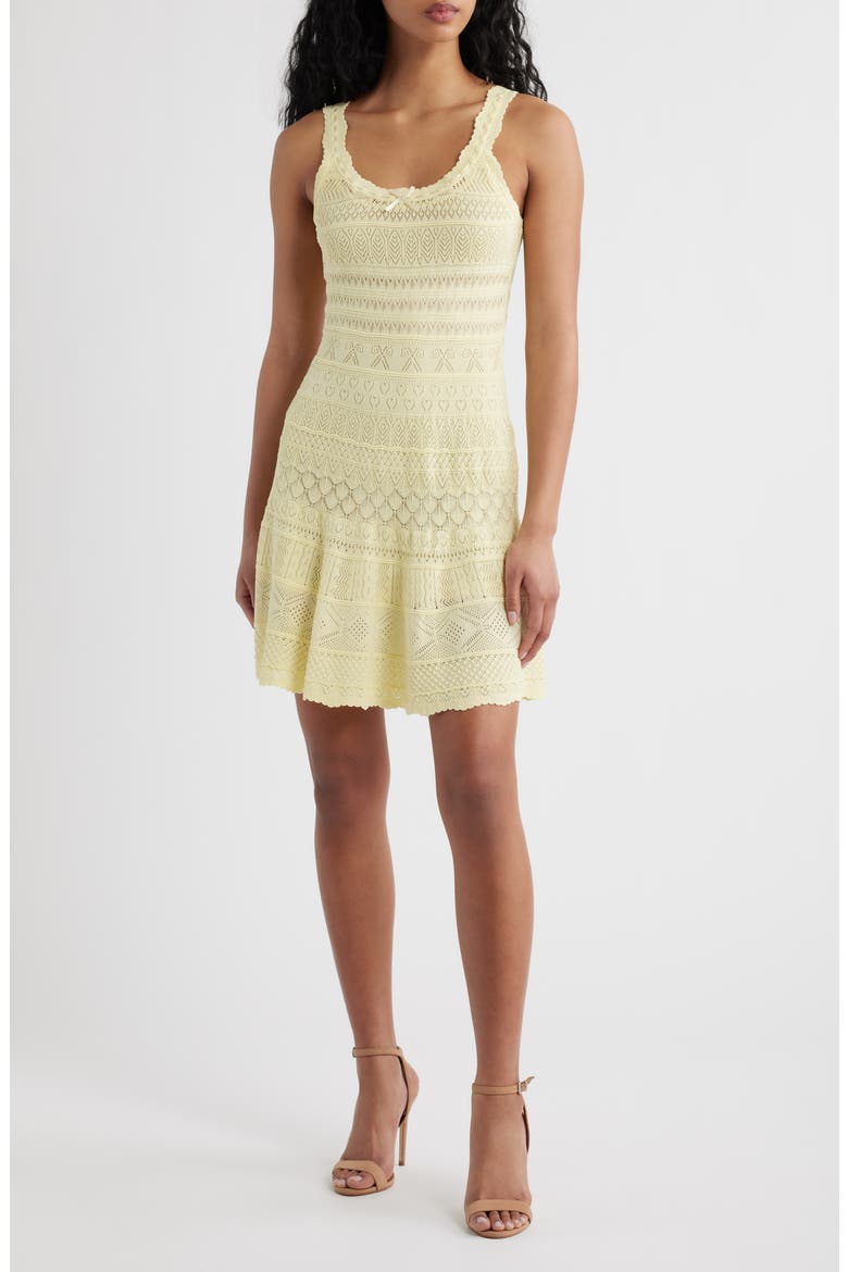 Darlena Pointelle Sundress, Main, color, SUGAR DAISY