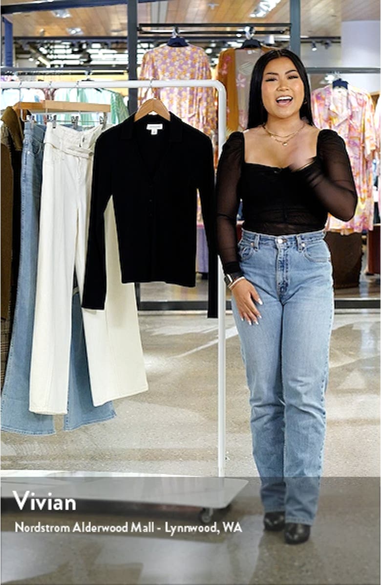 Button Front Knit Top, sales video thumbnail