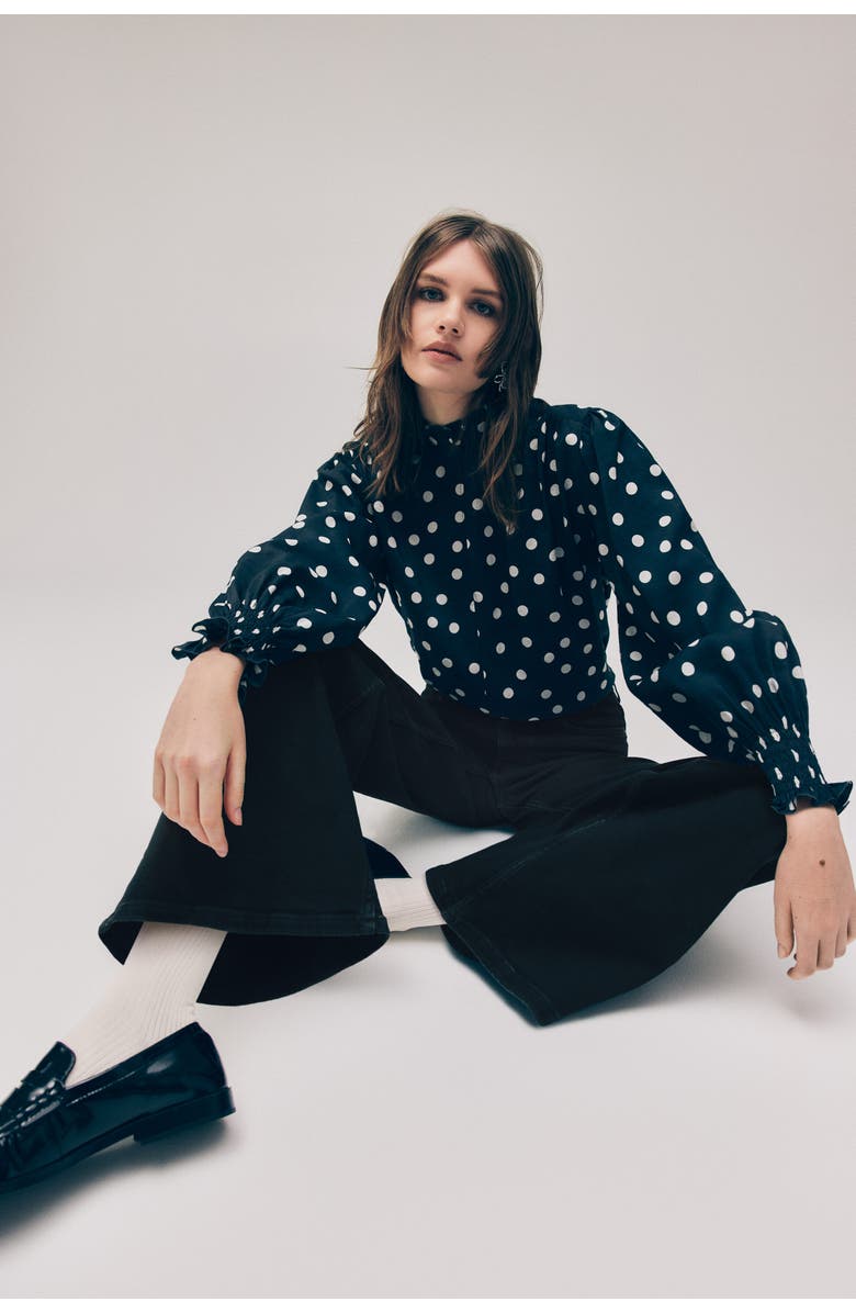 H&M Wide High Jeans, Alternate, color, 