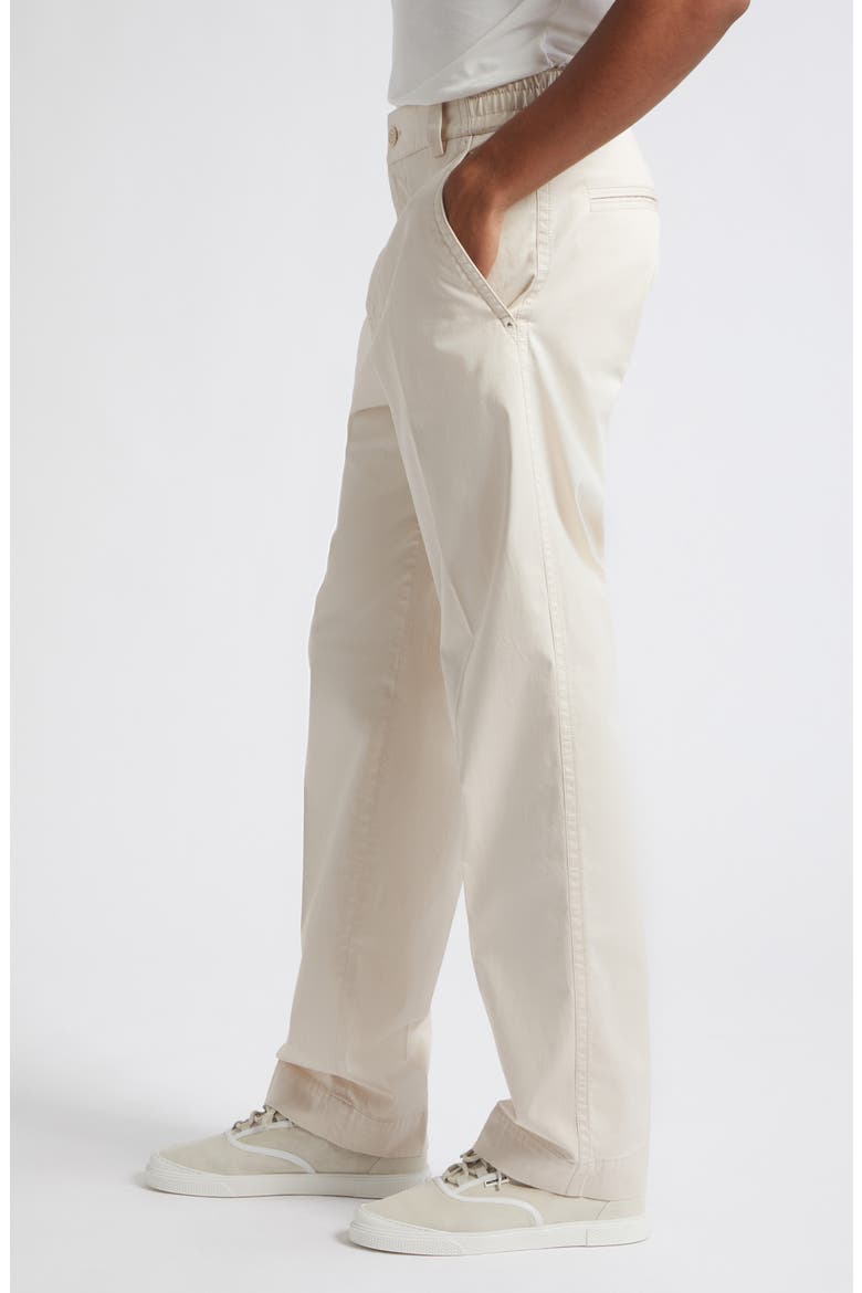 Stretch Cotton Straight Leg Pants, Alternate, color, WHITE