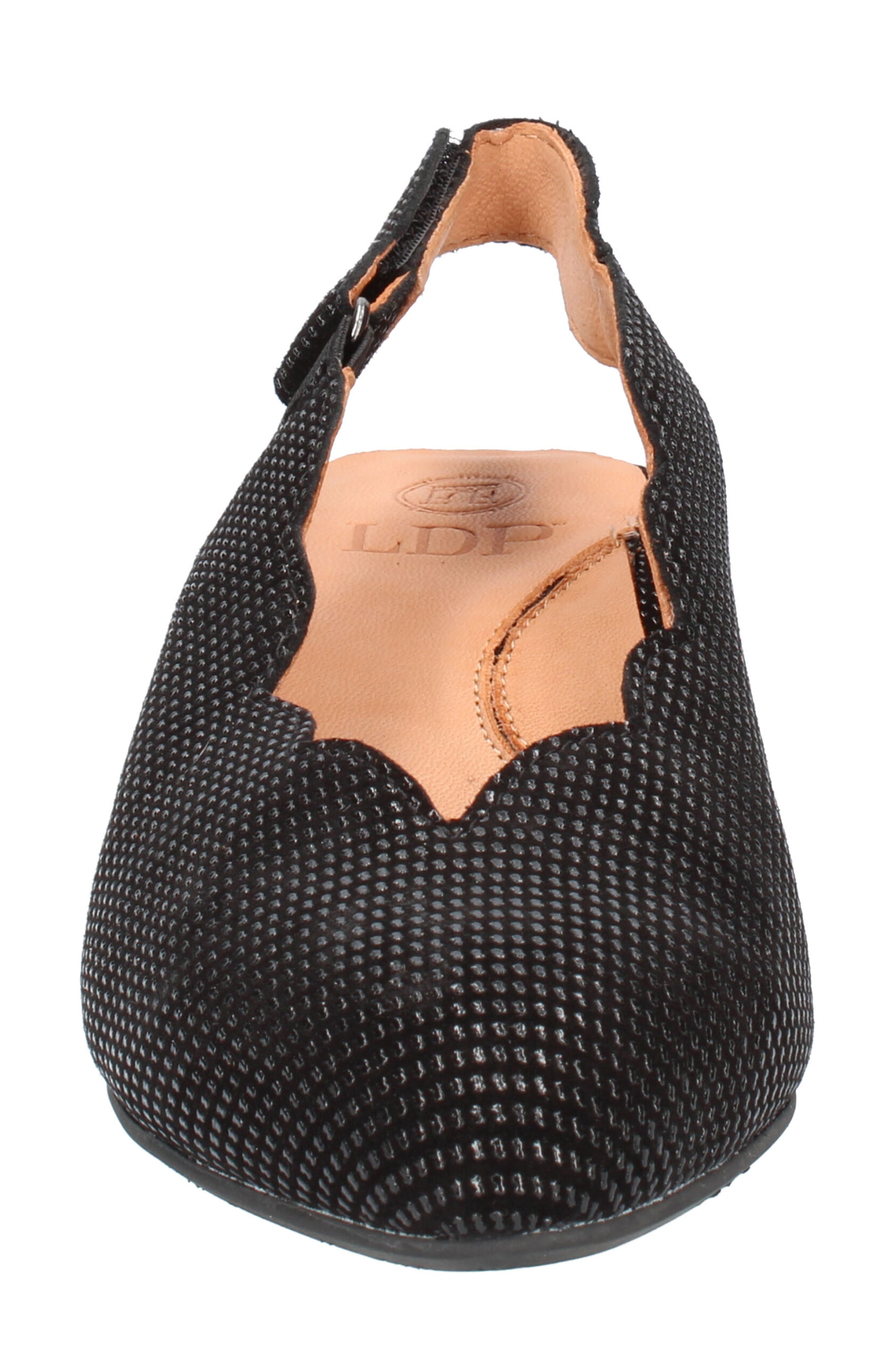 L'Amour des Pieds Hulda Kitten Heel Slingback Pump, Alternate, color, Black Raindrop