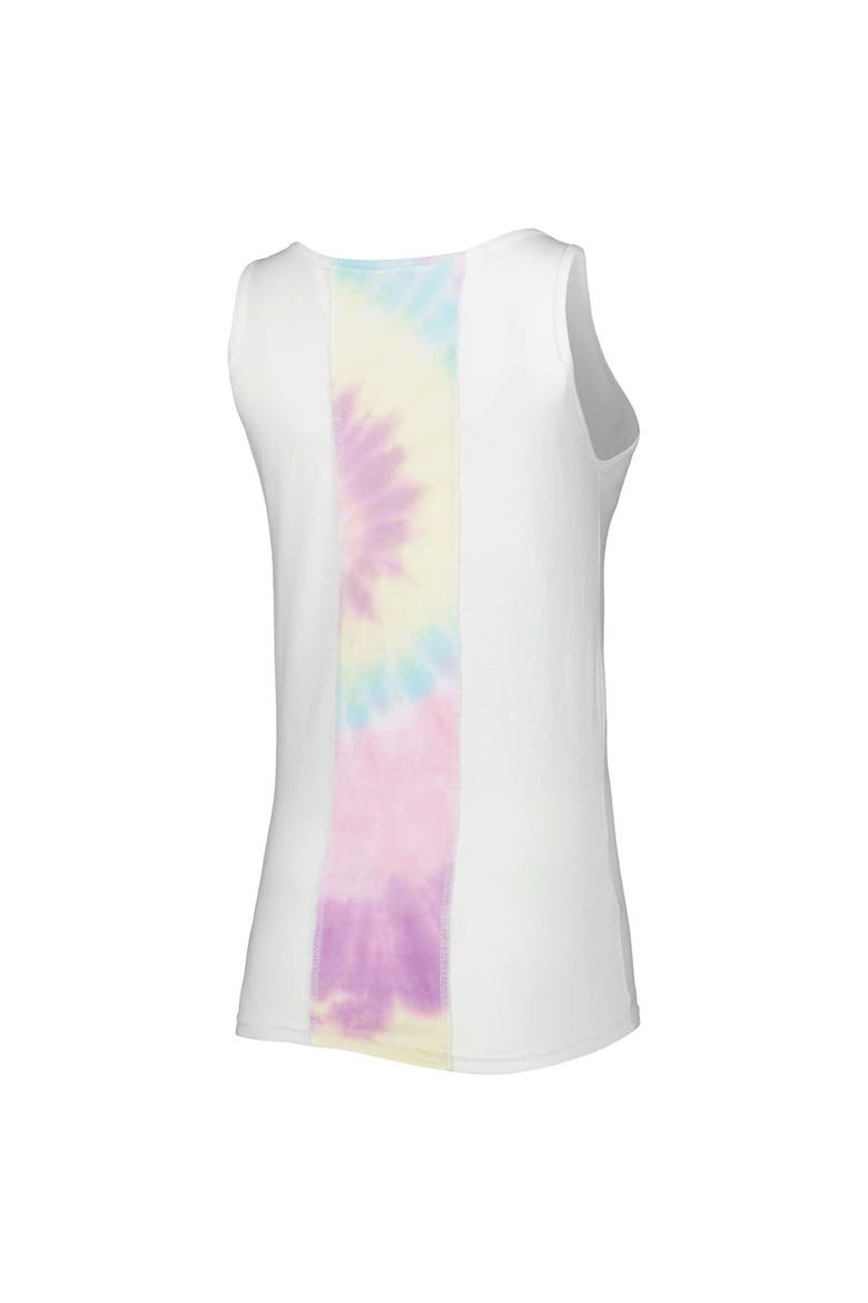 Women's Refried Apparel White Chicago Cubs Tie-Dye Tank Top, Alternate, color, White
