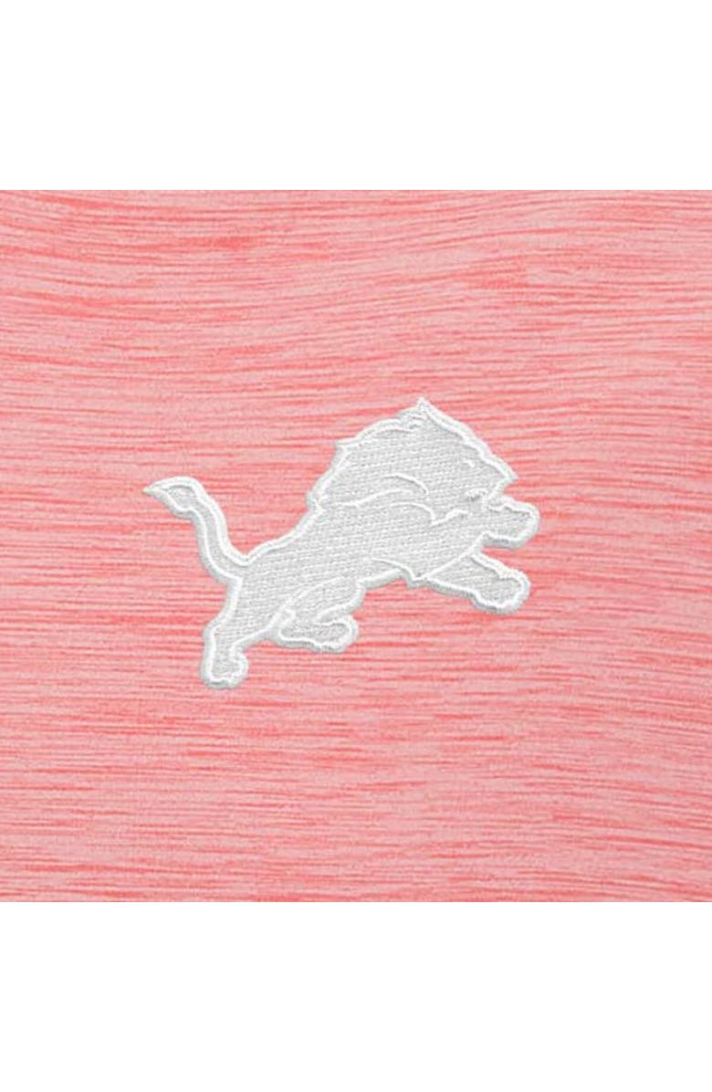 ANTIGUA Men's Antigua Coral Detroit Lions Bright Quarter-Zip Pullover Top, Alternate, color, 