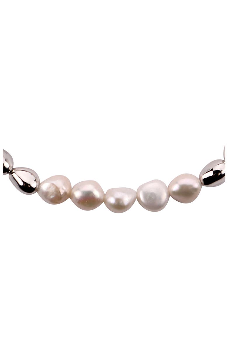 Eden Pearl Necklace, Alternate, color, Silver