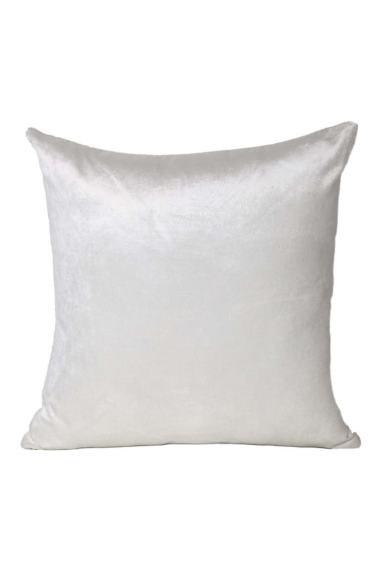 Akari Square Throw Pillow, Alternate, color, WHITE