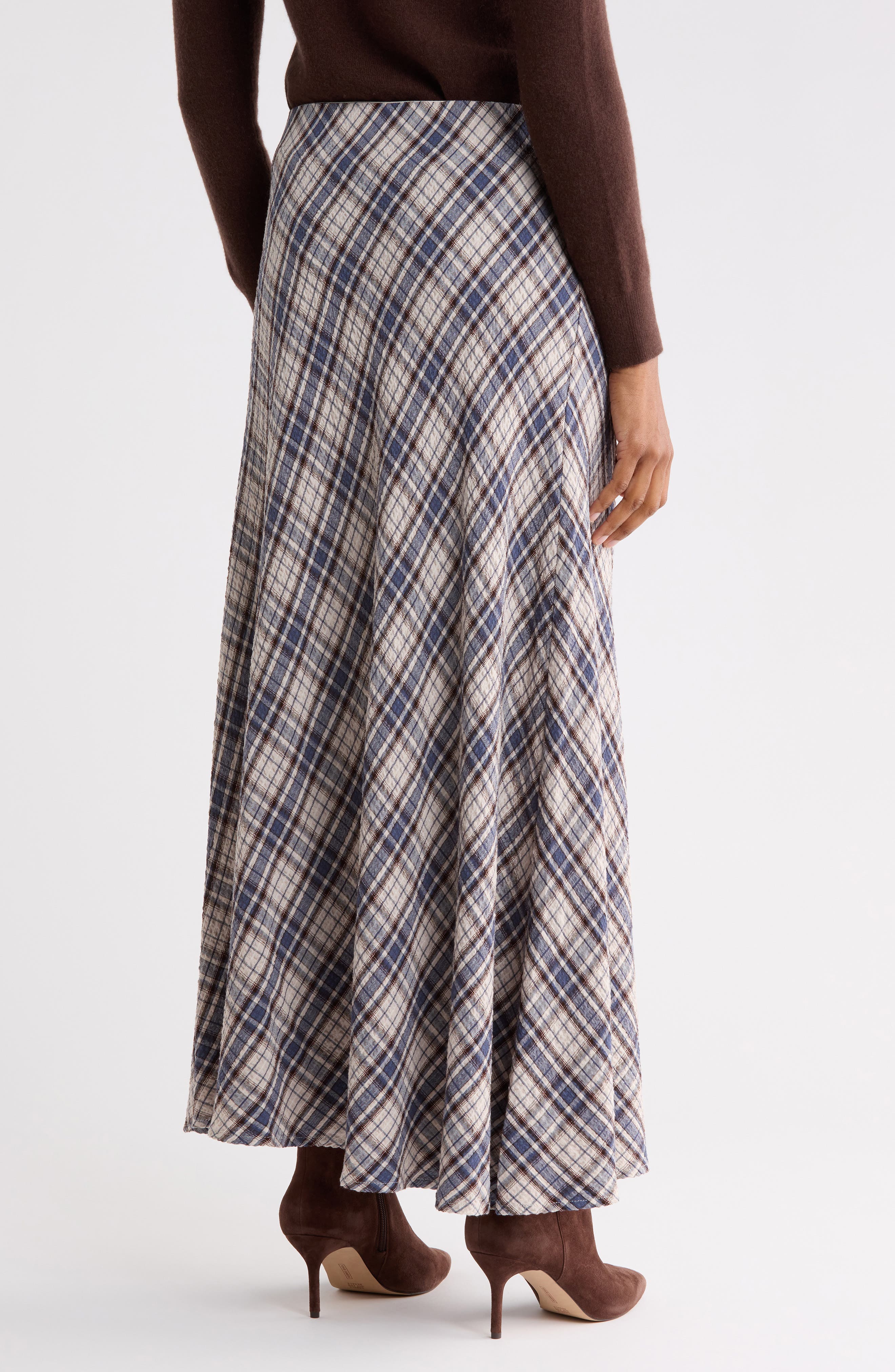 Plaid Maxi Skirt