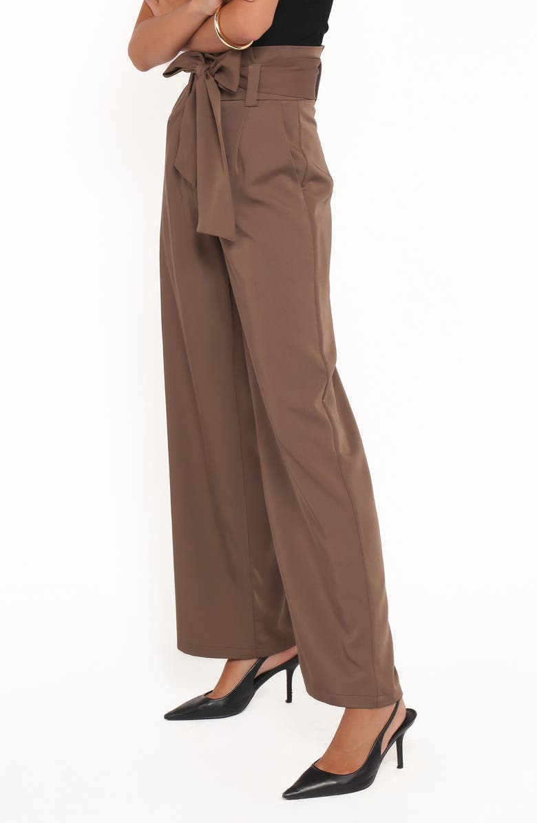 Petal 
Pup Kieran Tie Waist Wide Leg Pants, Alternate, color, Ash Brown