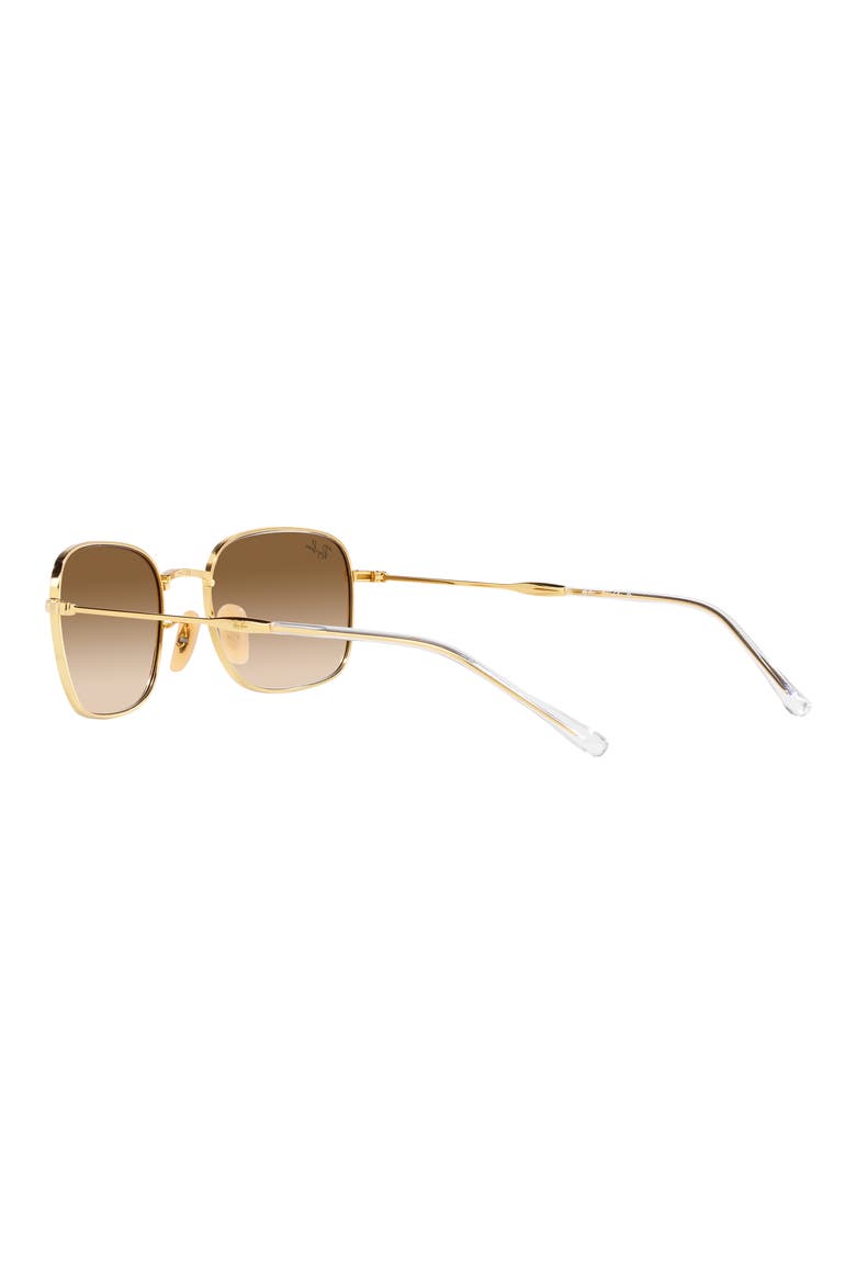 57mm Gradient Pillow Sunglasses, Alternate, color, GOLD FLASH