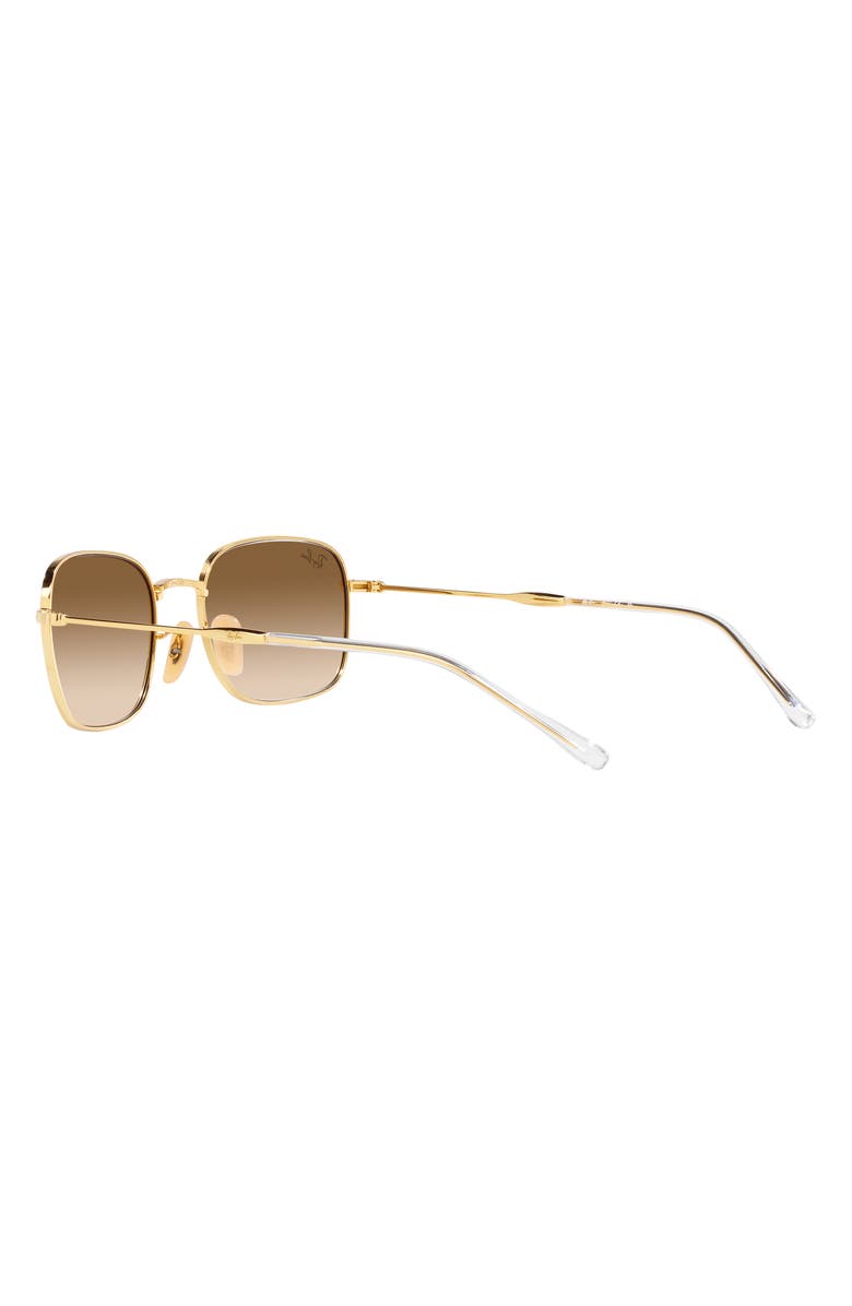 Ray-Ban 57mm Gradient Pillow Sunglasses, Alternate, color, Gold Flash