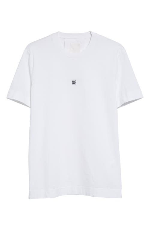 Givenchy Slim Fit 4g Embroidered Cotton T-shirt In White