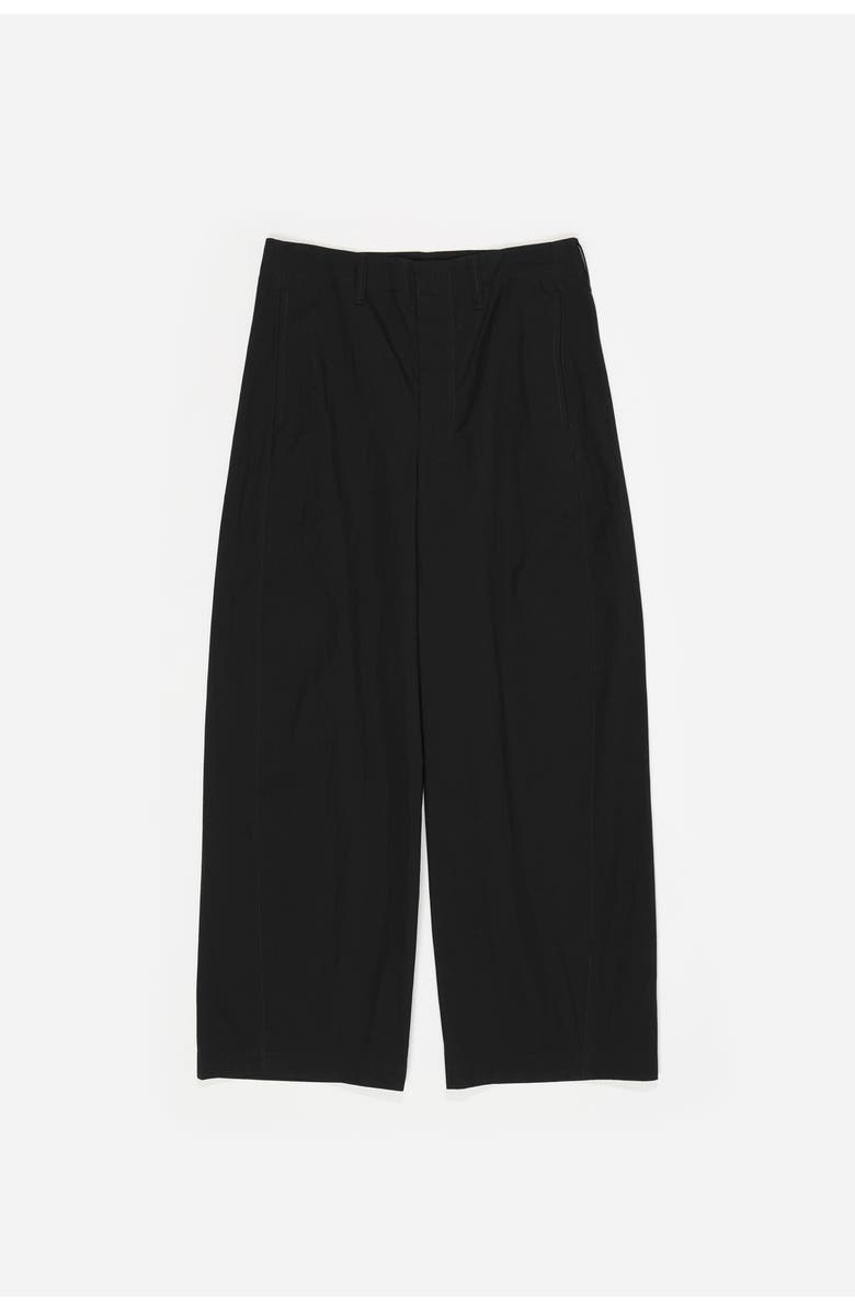 Bimba y Lola Barrel Trousers With Stitching, Alternate, color, Black