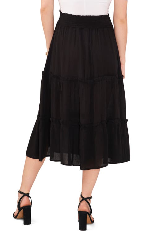 Chaus Tiered Midi Skirt In Multi
