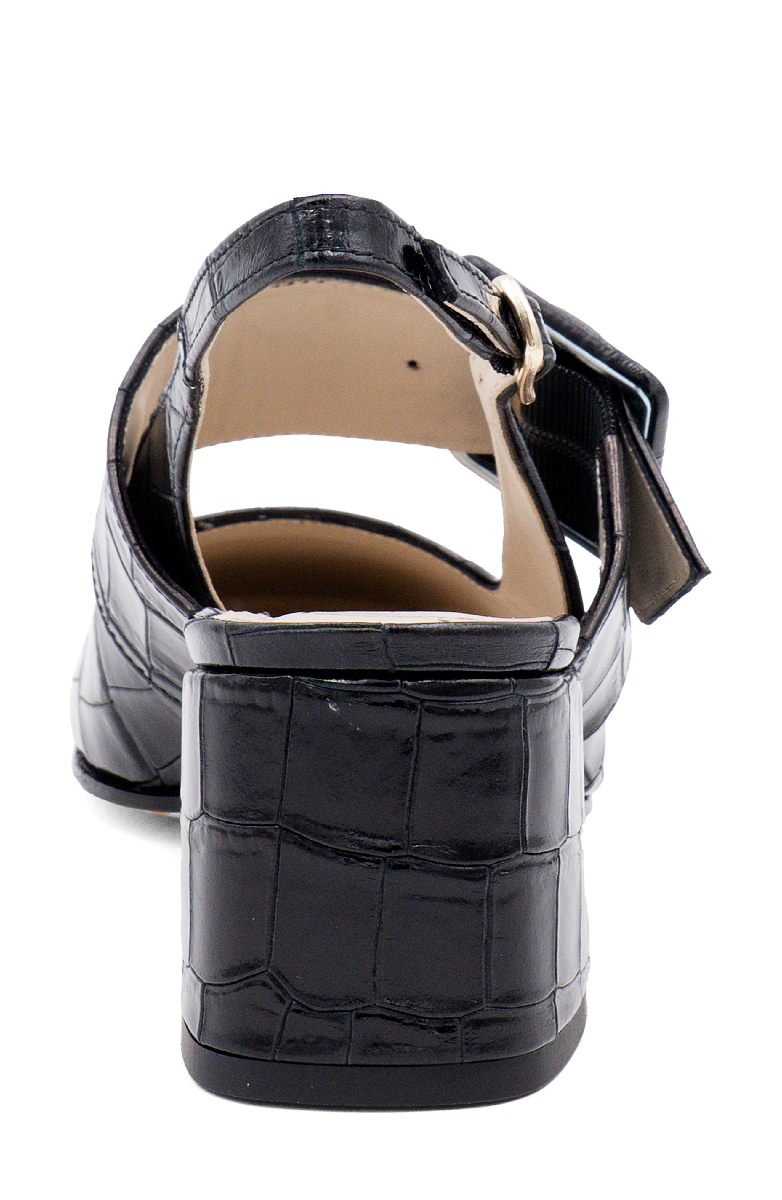 Selva Slingback Pump, Alternate, color, BLACK COCCO BENGALA LEATHER