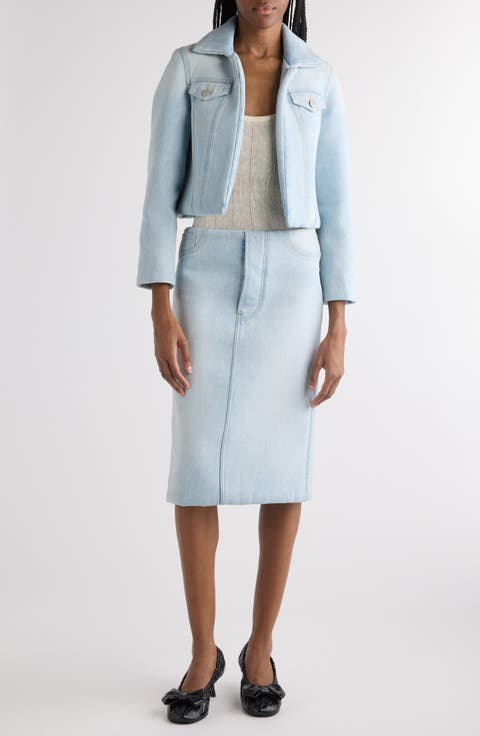 Osky Padded Denim Crop Jacket