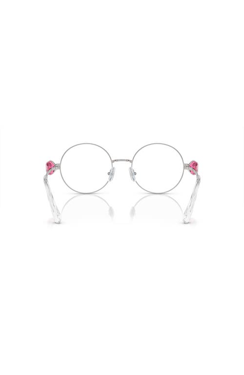 Swarovski 53mm Round Optical Glasses In Metallic