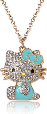 Hello Kitty Crystal Pendant Necklace