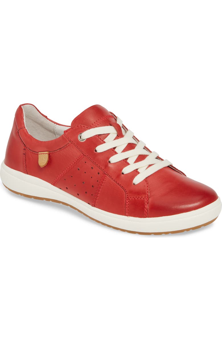 Josef Seibel Caren 01 Sneaker, Main, color, Red Leather