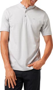 TravisMathew Sunny Days Ahead Stripe Blade Collar Polo