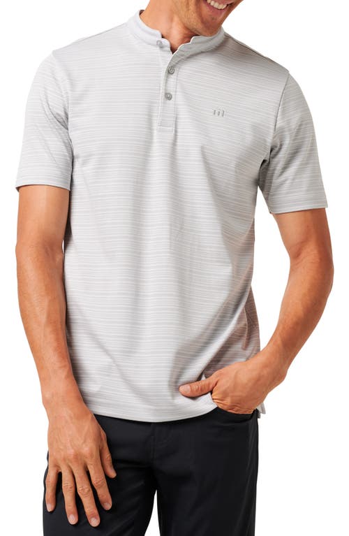 Travismathew Sunny Days Ahead Stripe Blade Collar Polo In Micro Chip