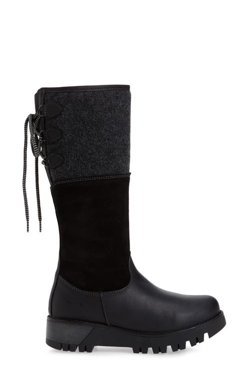 Bos. & Co. Goose Primaloft® Waterproof Boiled Wool Mid Calf Boot In Black