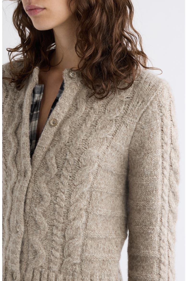 Kunch Layered Cardigan, Alternate, color, MEDIUM BEIGE