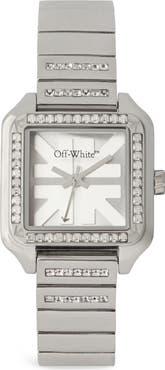 Off-White After Hours Crystal Bracelet Watch, 26.5mm x 33mm