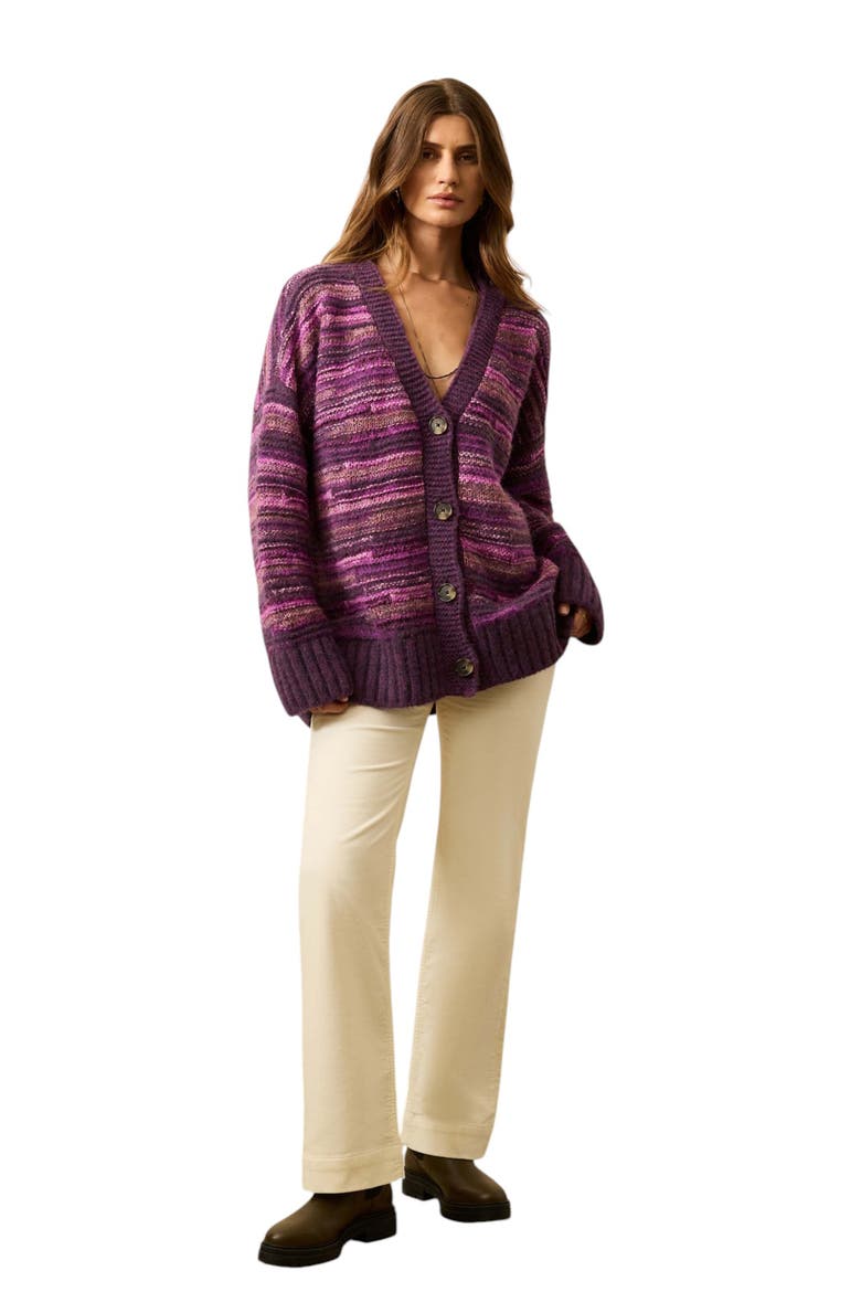 Cliffwalk Cardigan, Alternate, color, ROSE DYE VINES