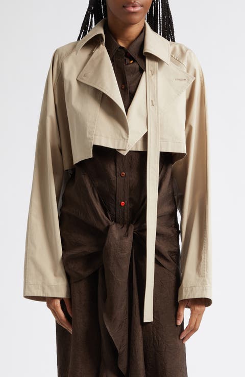 Maeve Crop Trench Coat