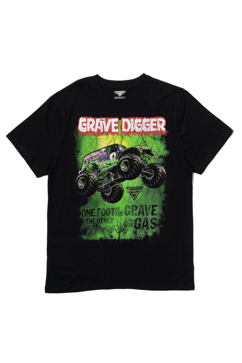 Racing T-Shirt, Main, color, Grave Digger Jet Black