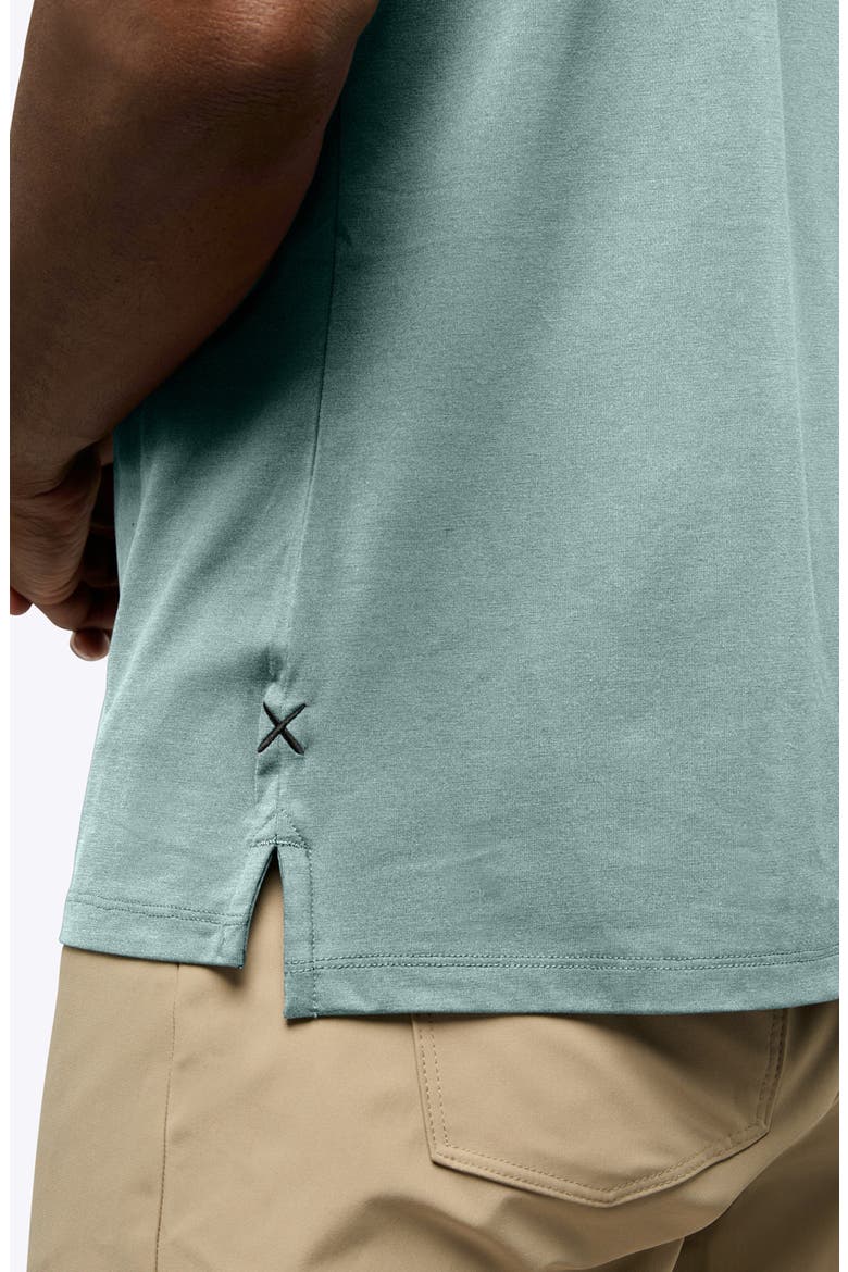 AO Split Hem T-Shirt, Alternate, color, STORMY SEA