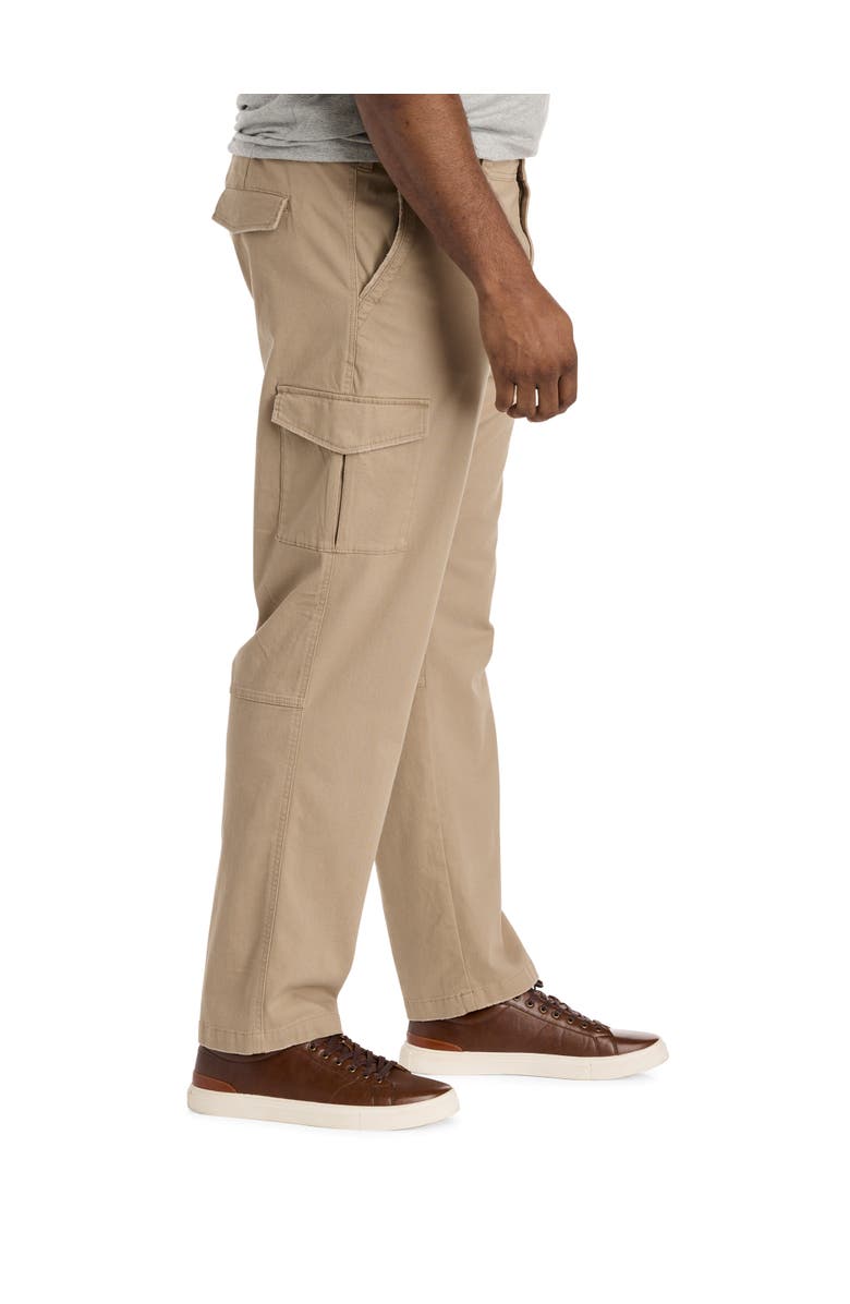 True Nation by DXL Big & Tall Everyday Cargo Pants, Alternate, color, Dune