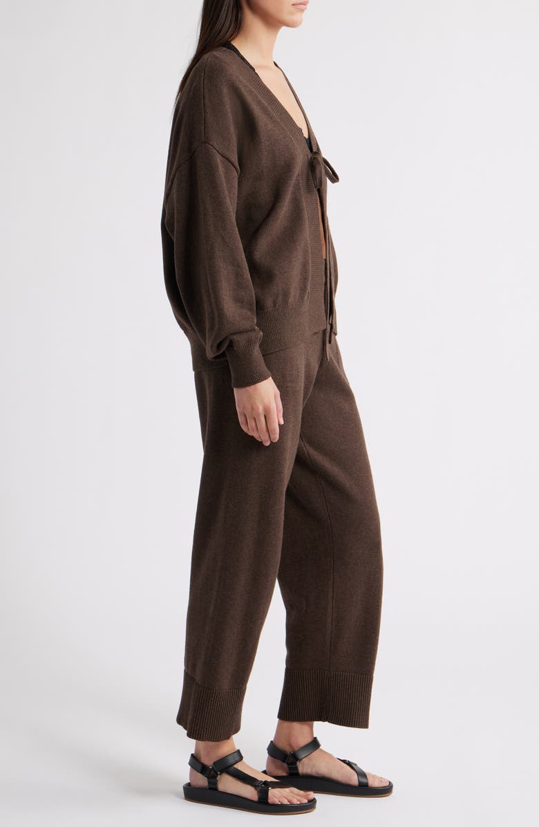 Free People Solar Cardigan & Pants Set, Alternate, color, Chocolate
