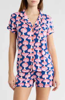 ENZOS INACTIVE WEAR Dixie Mushroom Short Pajamas