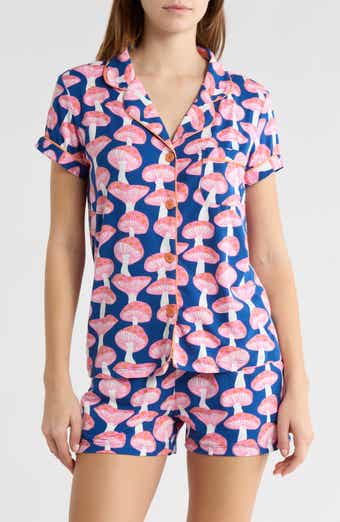 ENZOS INACTIVE WEAR Dixie Mushroom Short Pajamas