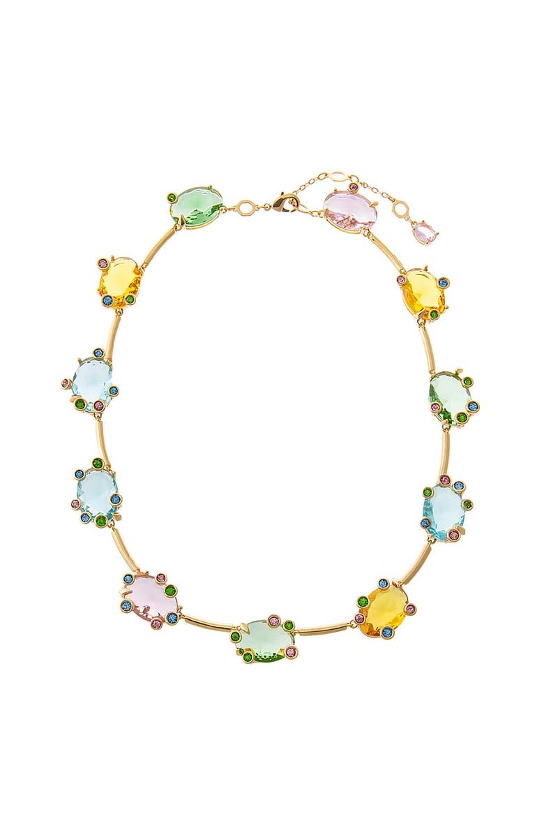 BY ADINA EDEN Multi Color Oval Wire Tennis Necklace, Alternate, color, Multi-Color