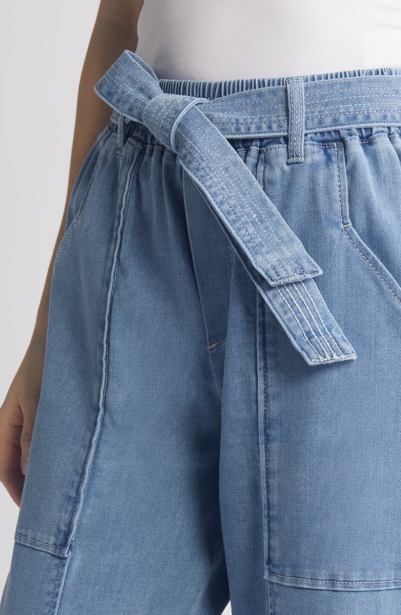 Wit & Wisdom Ab'Solution Wide Leg Pull-On Jeans, Alternate, color, Light Blue