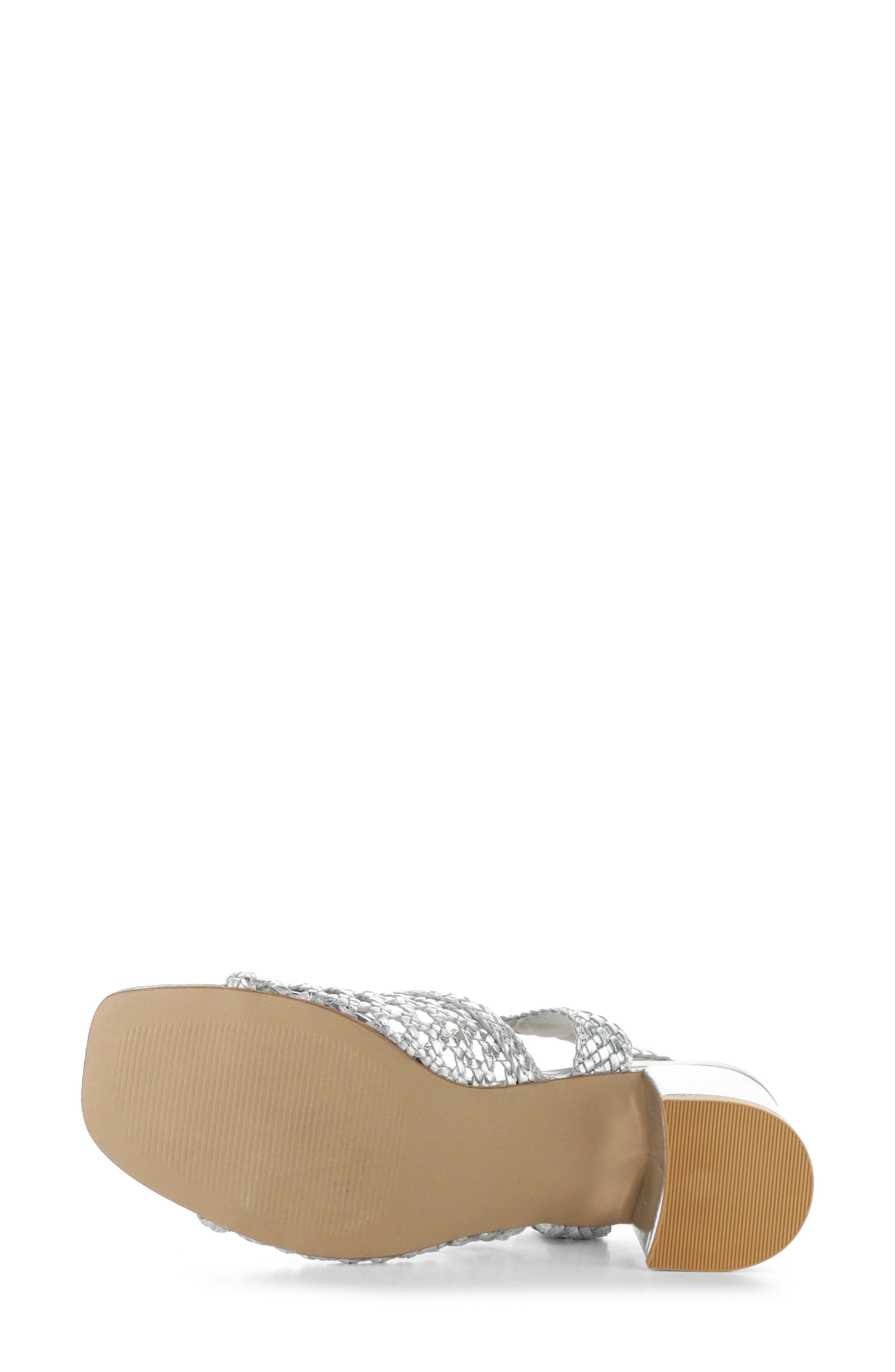 Wendi Ankle Strap Sandal, Alternate, color, SILVER