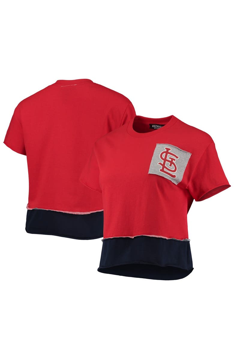 REFRIED APPAREL Women's Refried Apparel Red St. Louis Cardinals Cropped T-Shirt, Main, color, Red