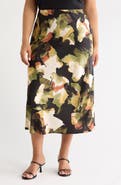Anne Klein Print Flare Maxi Skirt