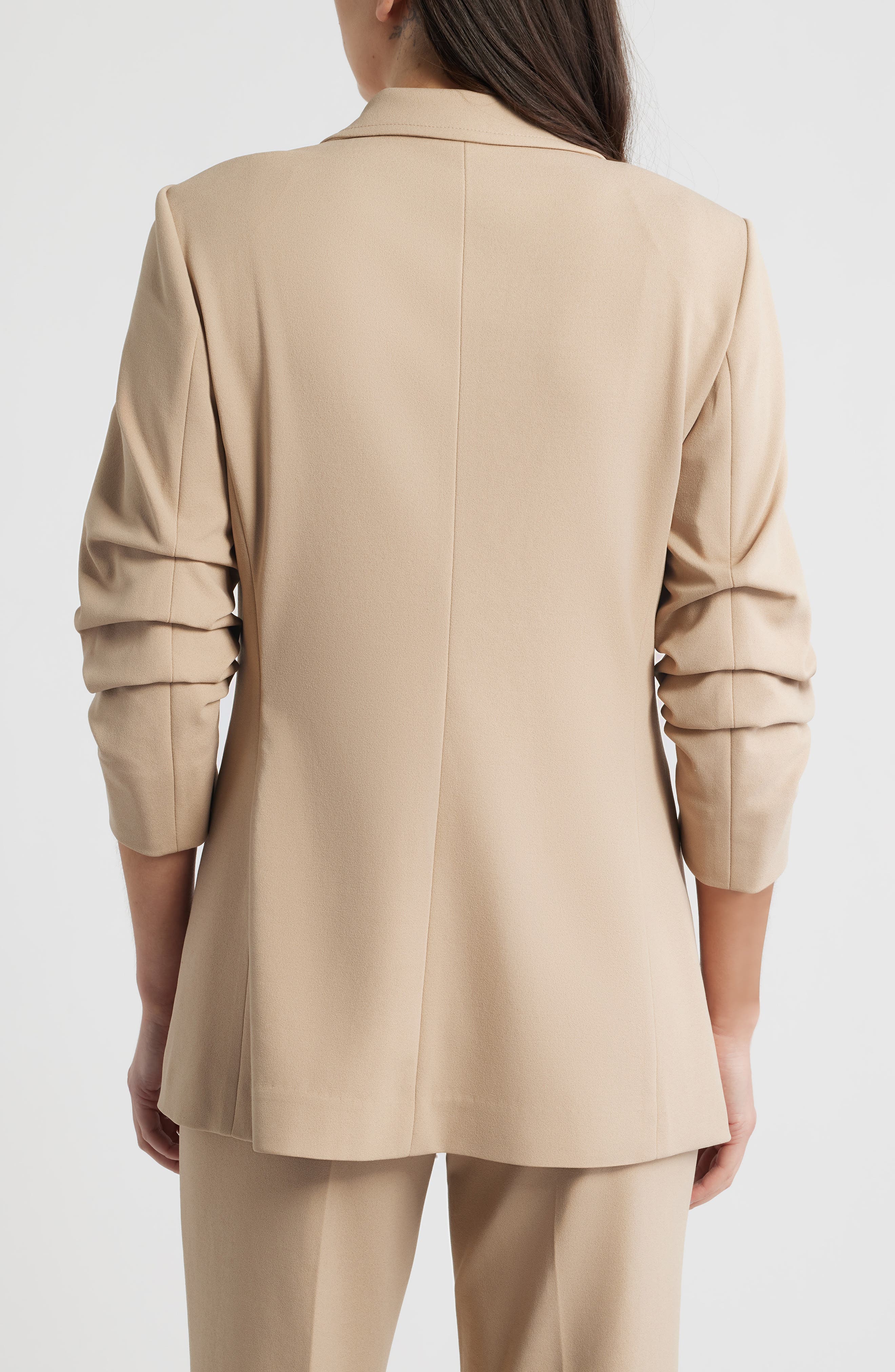 Scrunch Sleeve Open Front Jacket - image 4