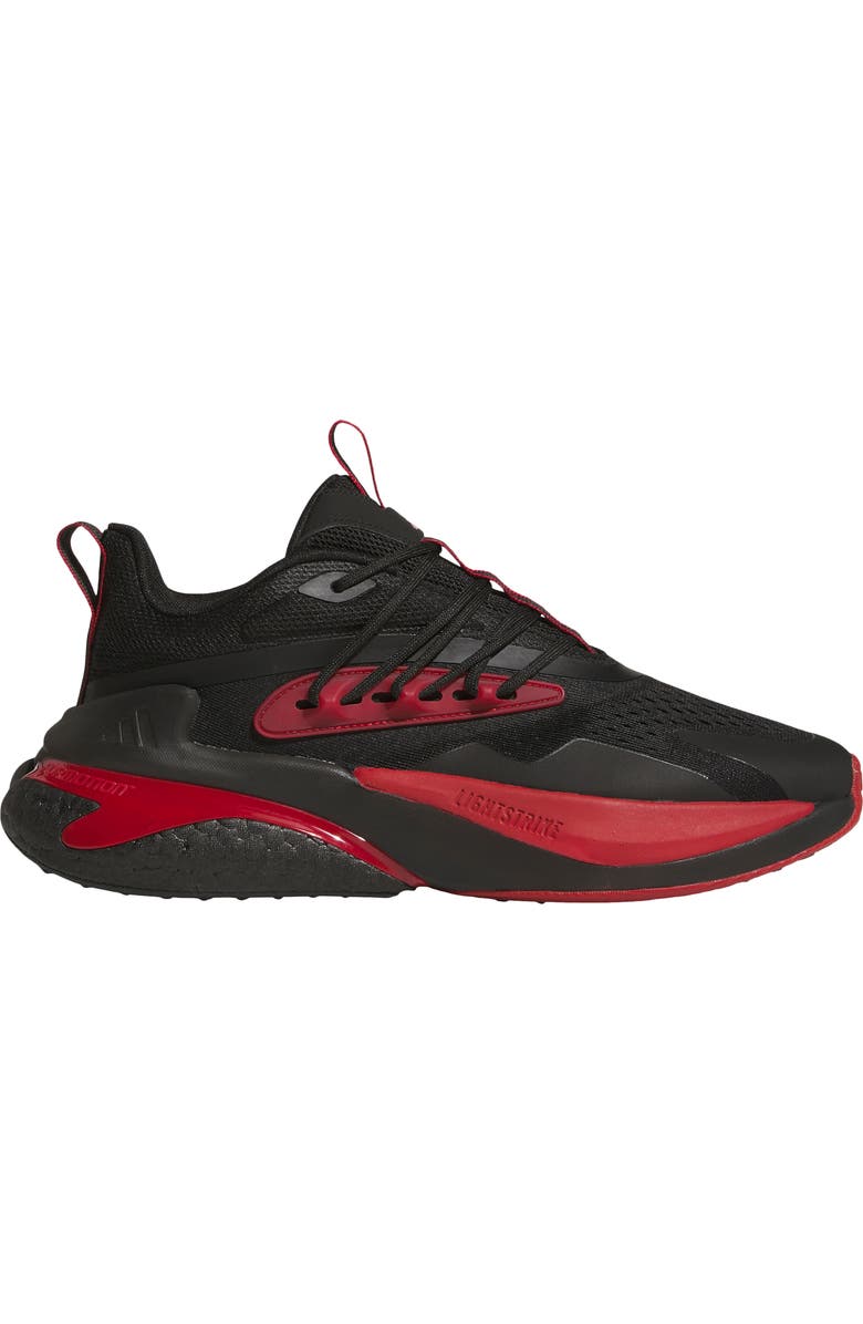 adidas Alphaboost v2 Team Colors Running Shoe, Alternate, color, Black/ Team Power Red/ White