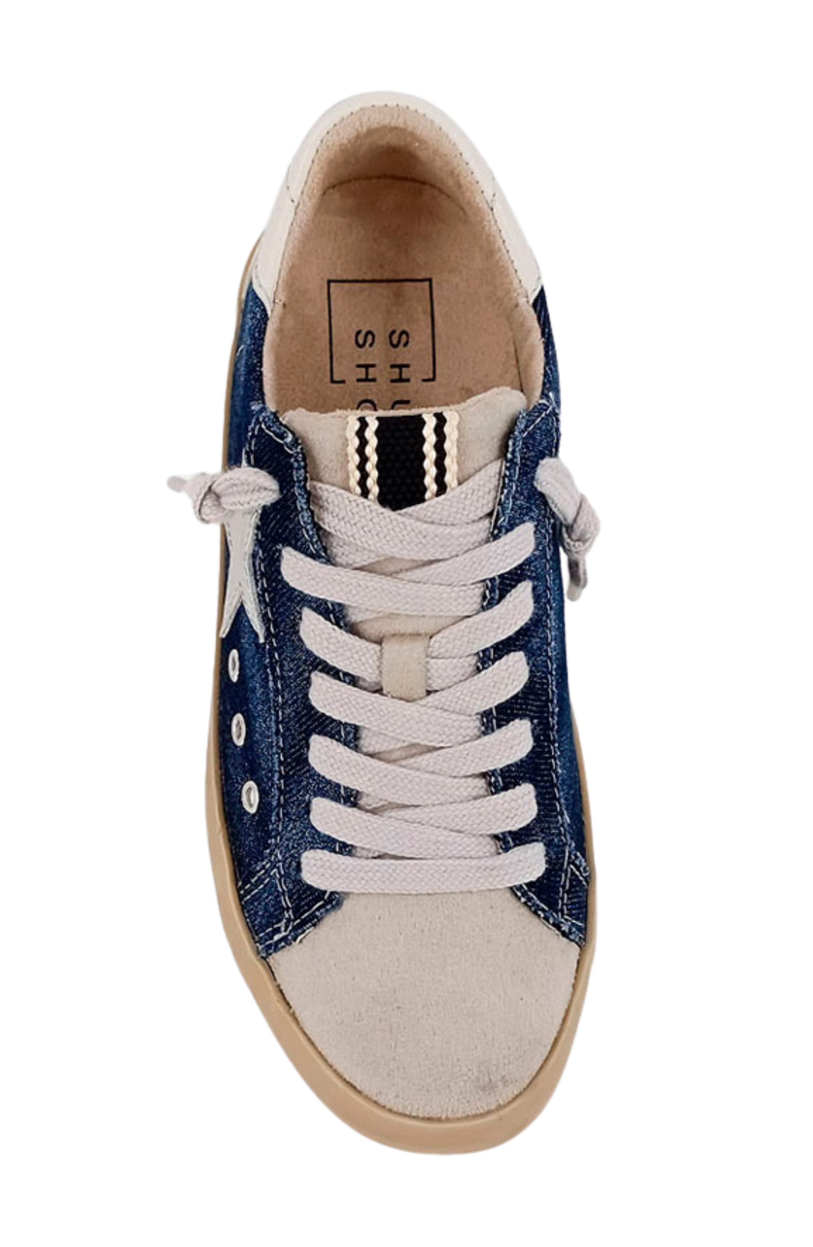 SHUSHOP Kids' Paula Sneaker, Alternate, color, Dark Denim