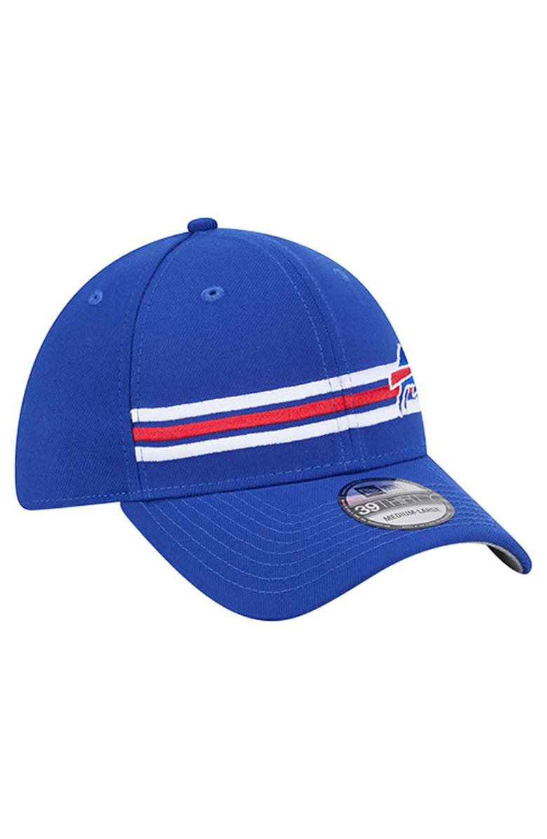 New Era Men
s New Era Royal Buffalo Bills Stripes 39THIRTY Flex Hat, Alternate, color, Royal